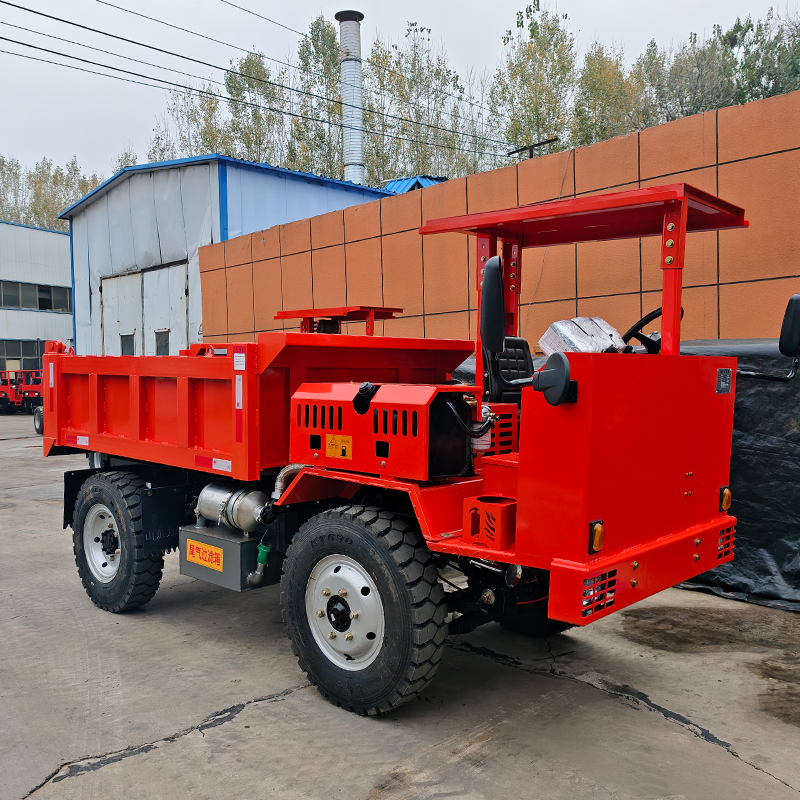 力牛礦安標(biāo)志UQ-8噸半封閉駕駛室礦山井下專用運(yùn)輸車 礦用巷道渣土車濕式制動